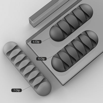 Silicone Cable Management Smart Clips (Size Variations)