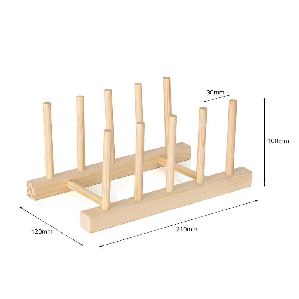 Wooden Desktop Document Organizer (Medium 210mm Length)